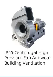 Fener centrífugo de presión media bajo ruido centrífugo para ventilación industrial 10