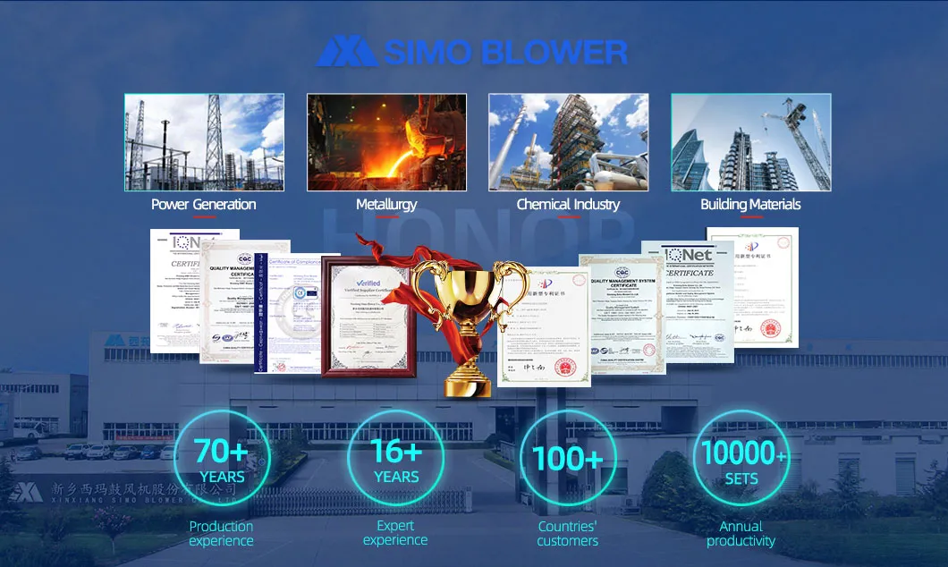 Customize Large Flow Low Noise Kiln Blowers Induced Draft Fans Smoke Exhaust Fans 5