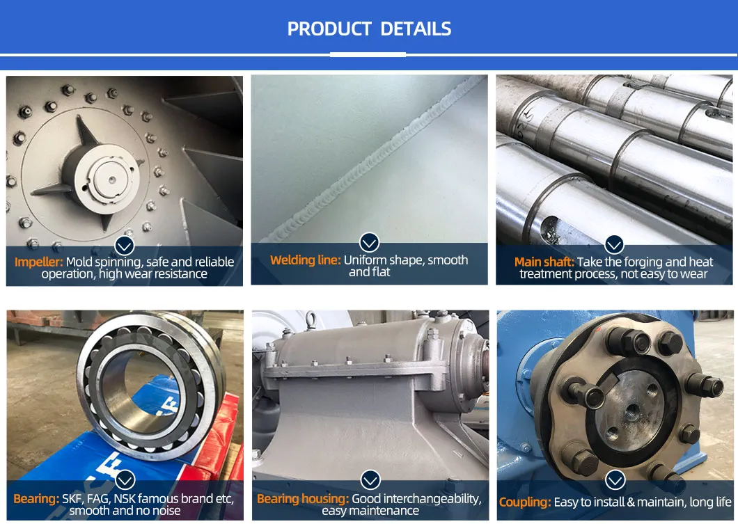 5-12 serie de horno de arco eléctrico purificación de gases de escape ventilador centrífugo ventilador de corriente inducido 1